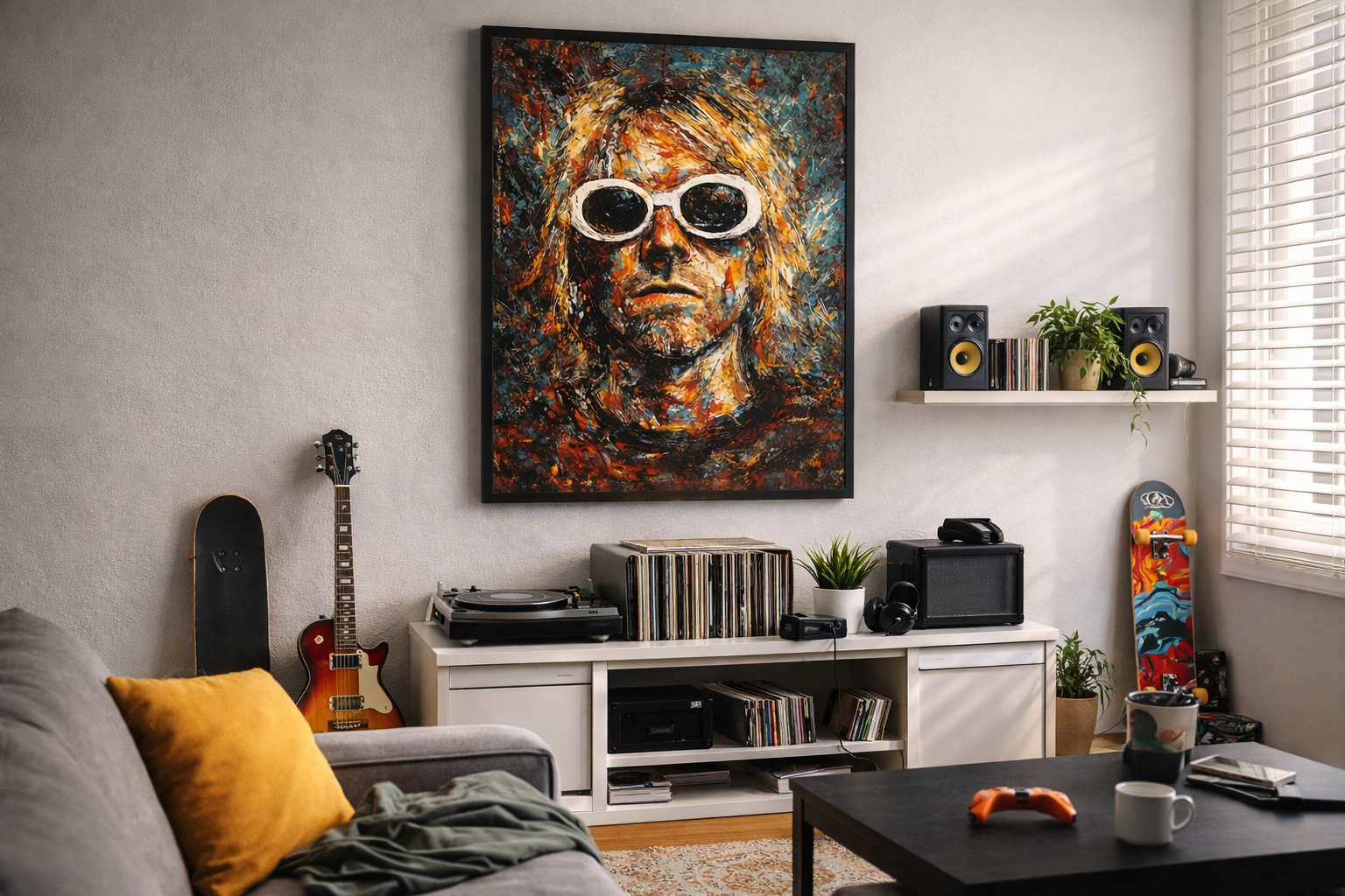 kurt cobain painting