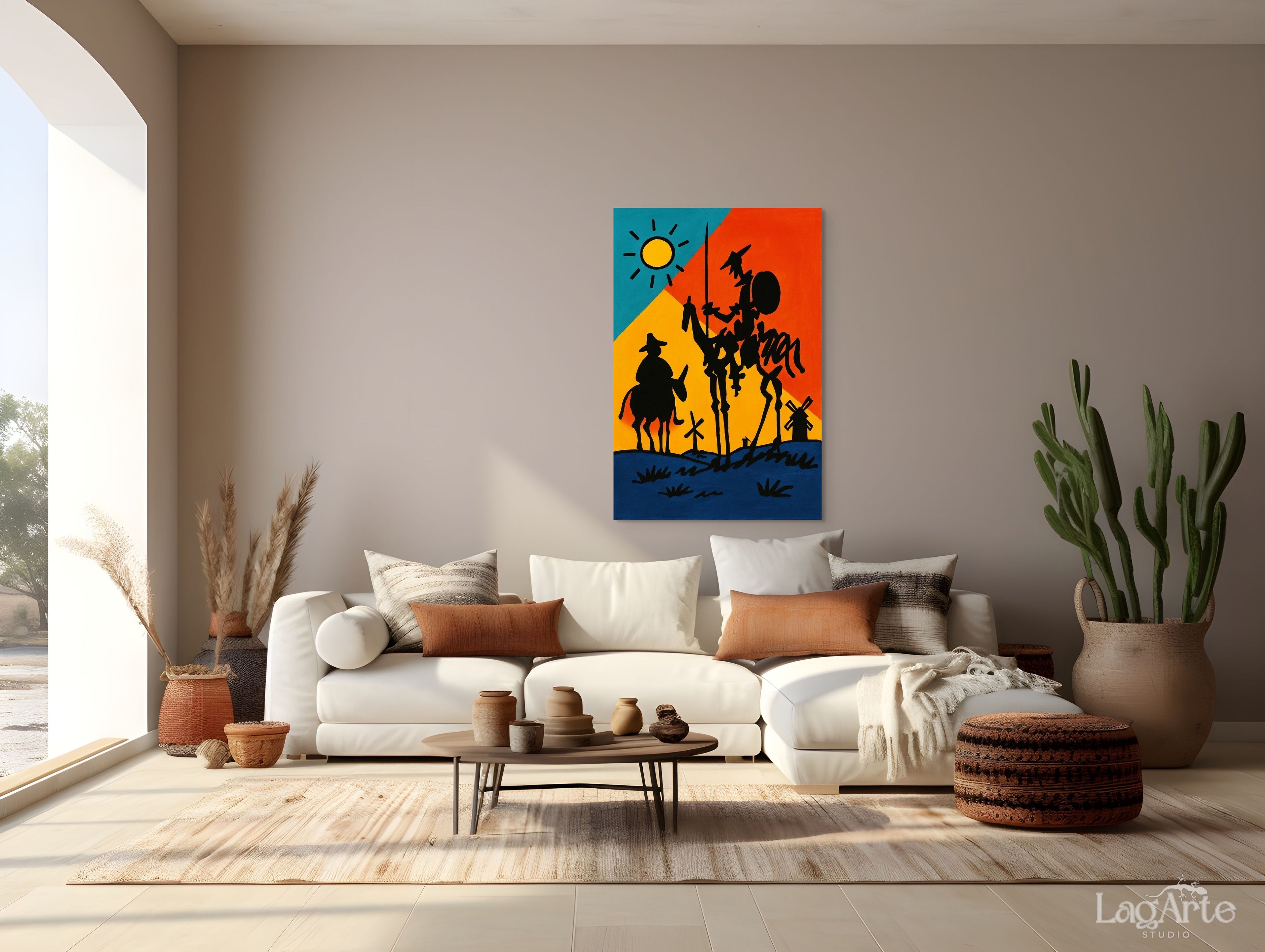 colorful modern absract fine art print poster