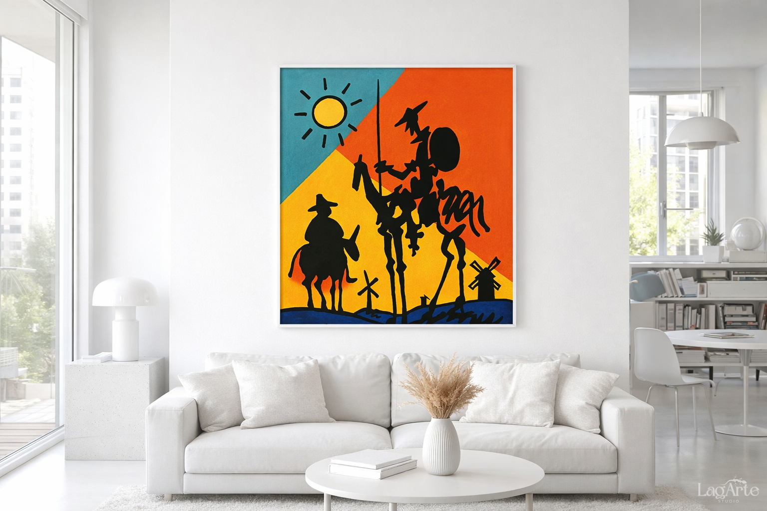 Don Quixote pop art fine art poster print