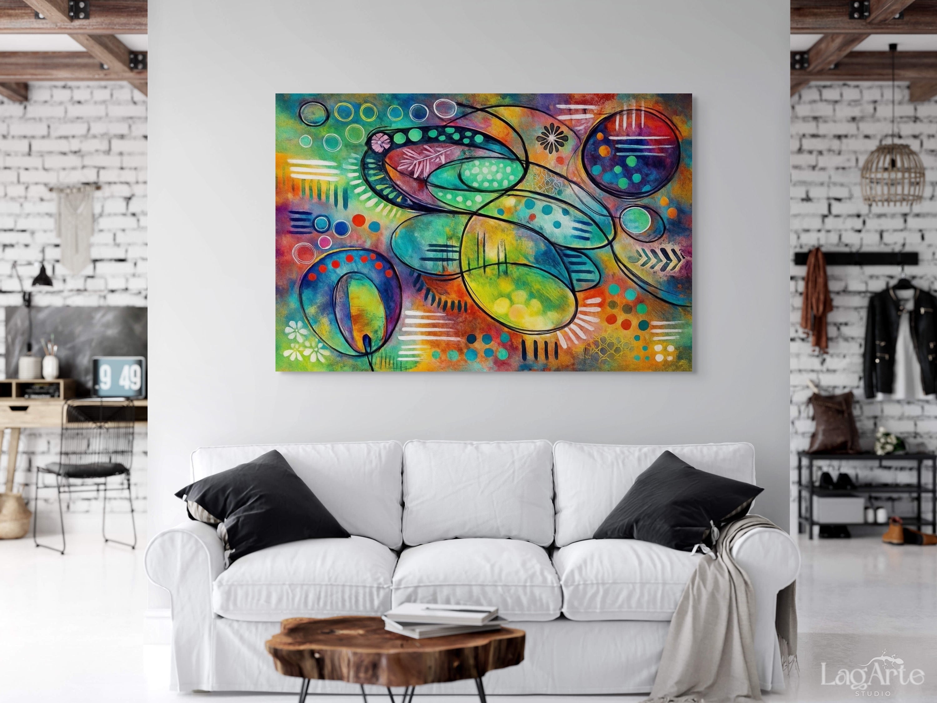 abstract painting wall art