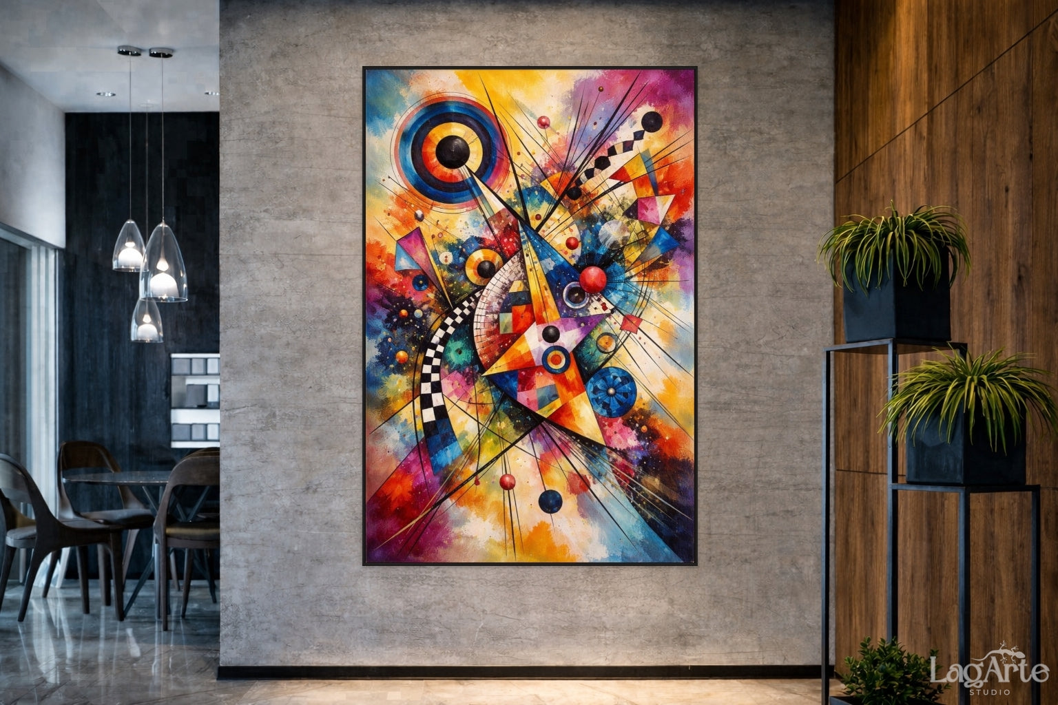 absract geometric wall art