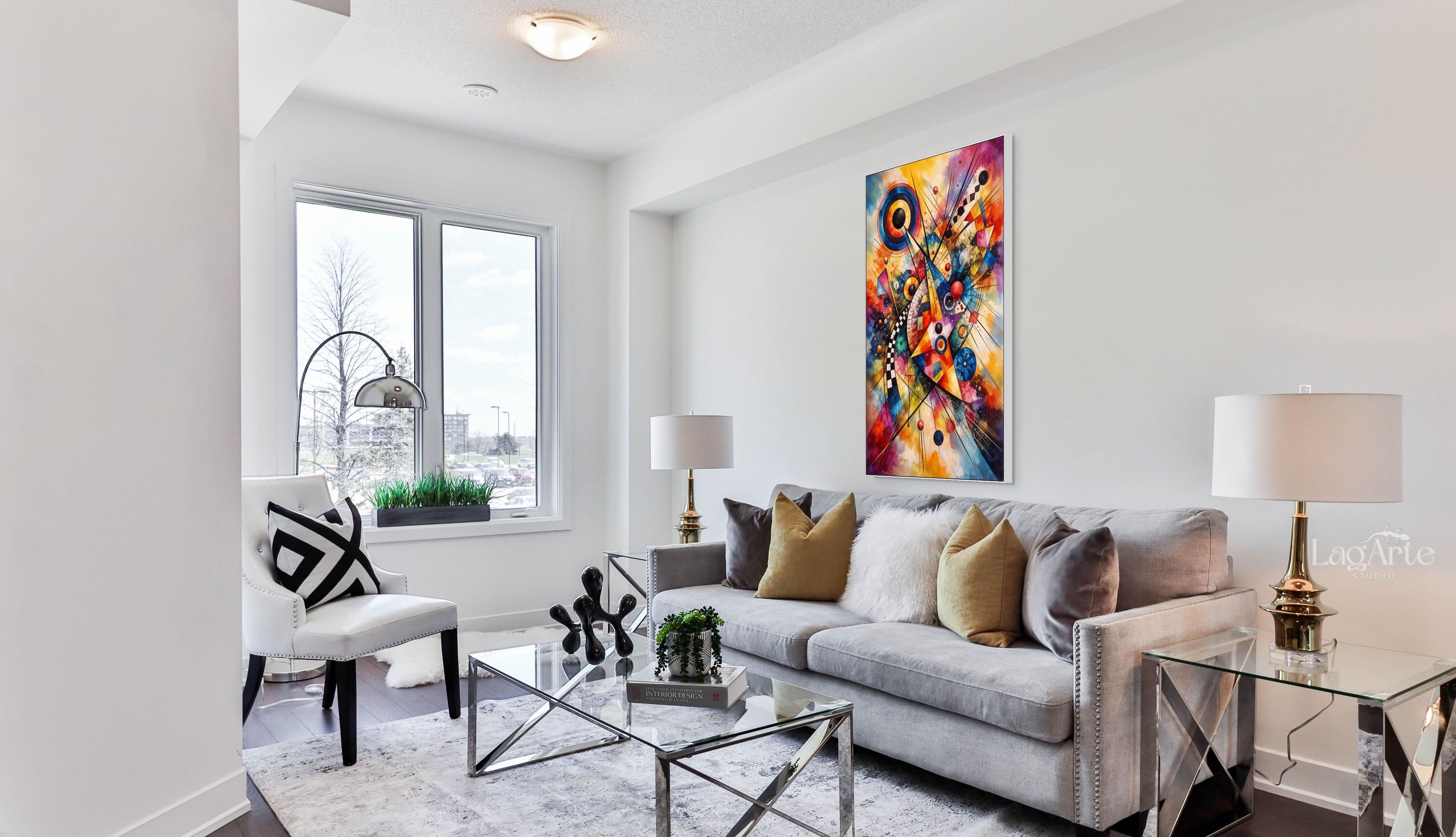 Kandinsky style cavas wall art