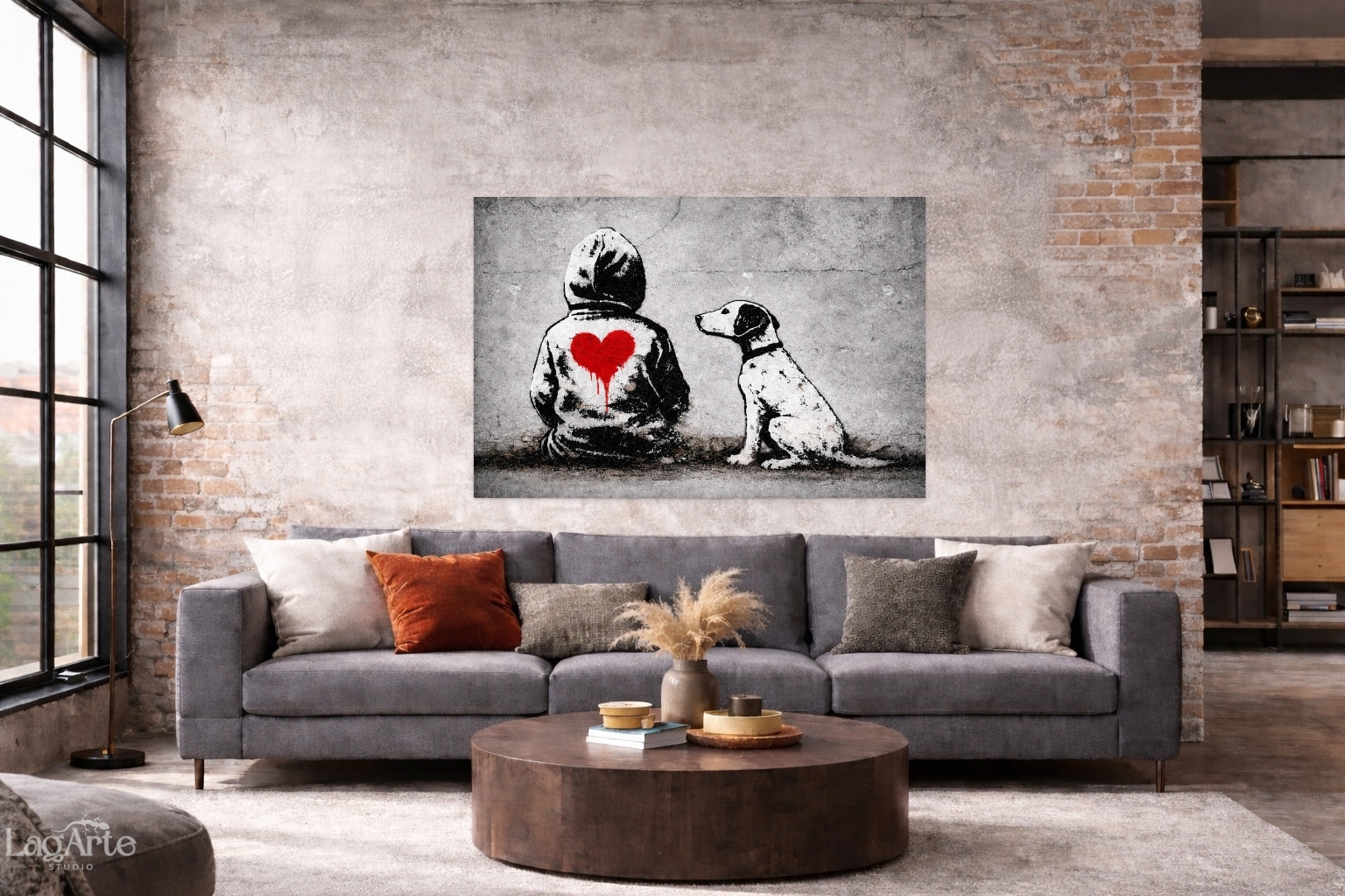 heart symbol canvas print