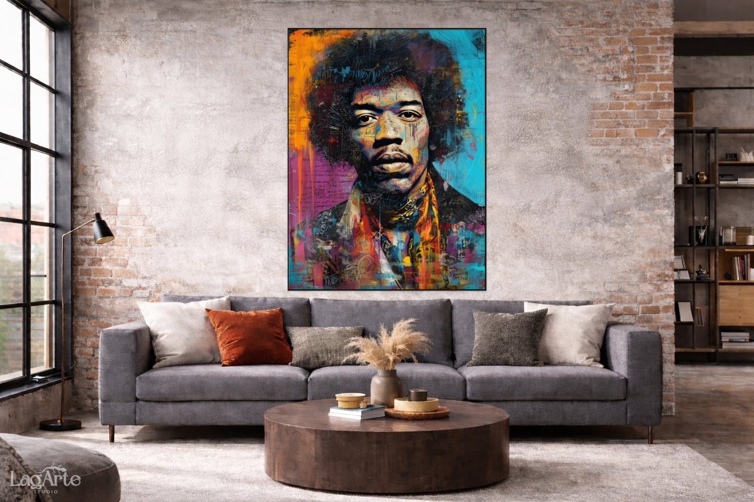 jimi hendrix canvas wall art
