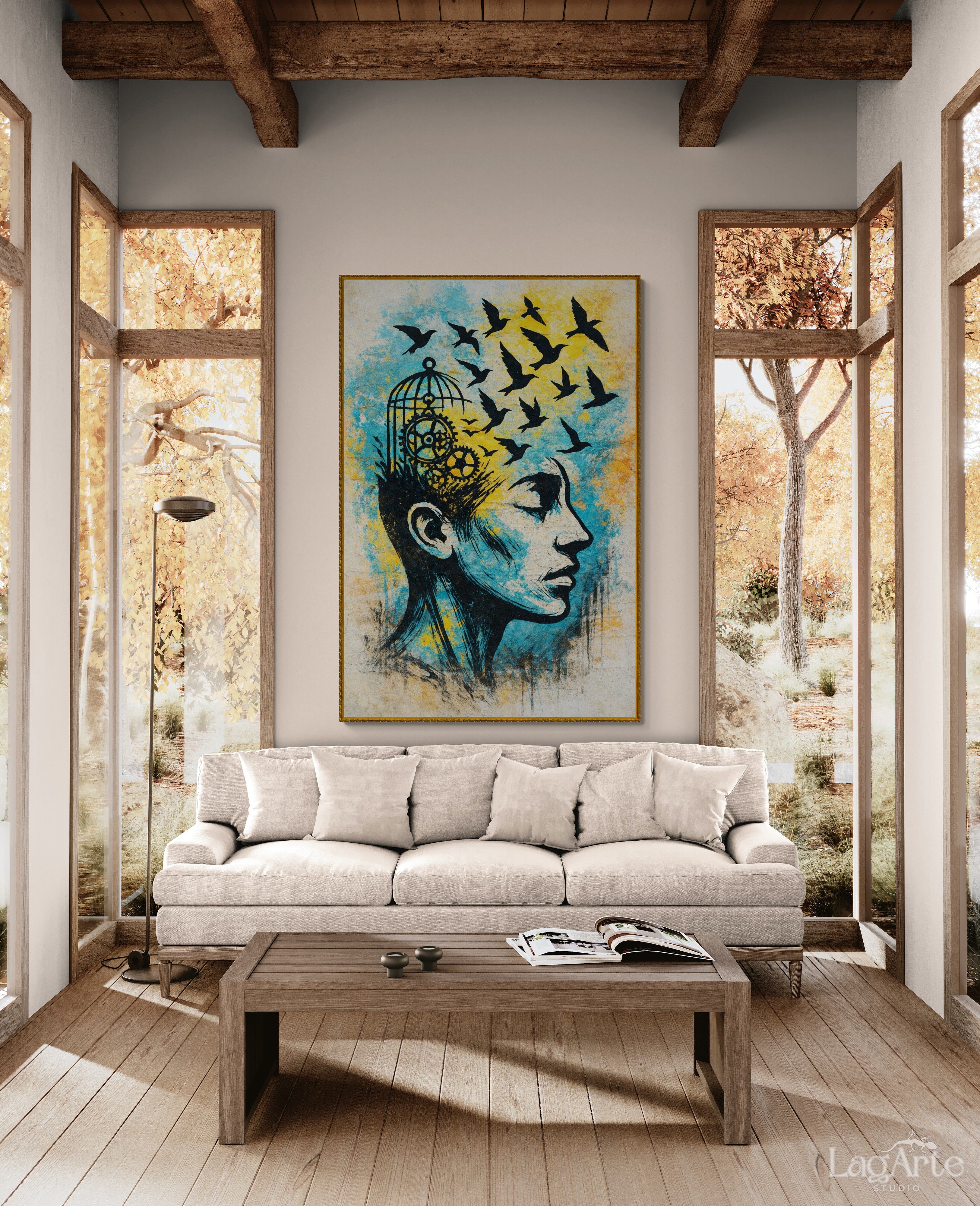 abstract graffiti canvas wal art