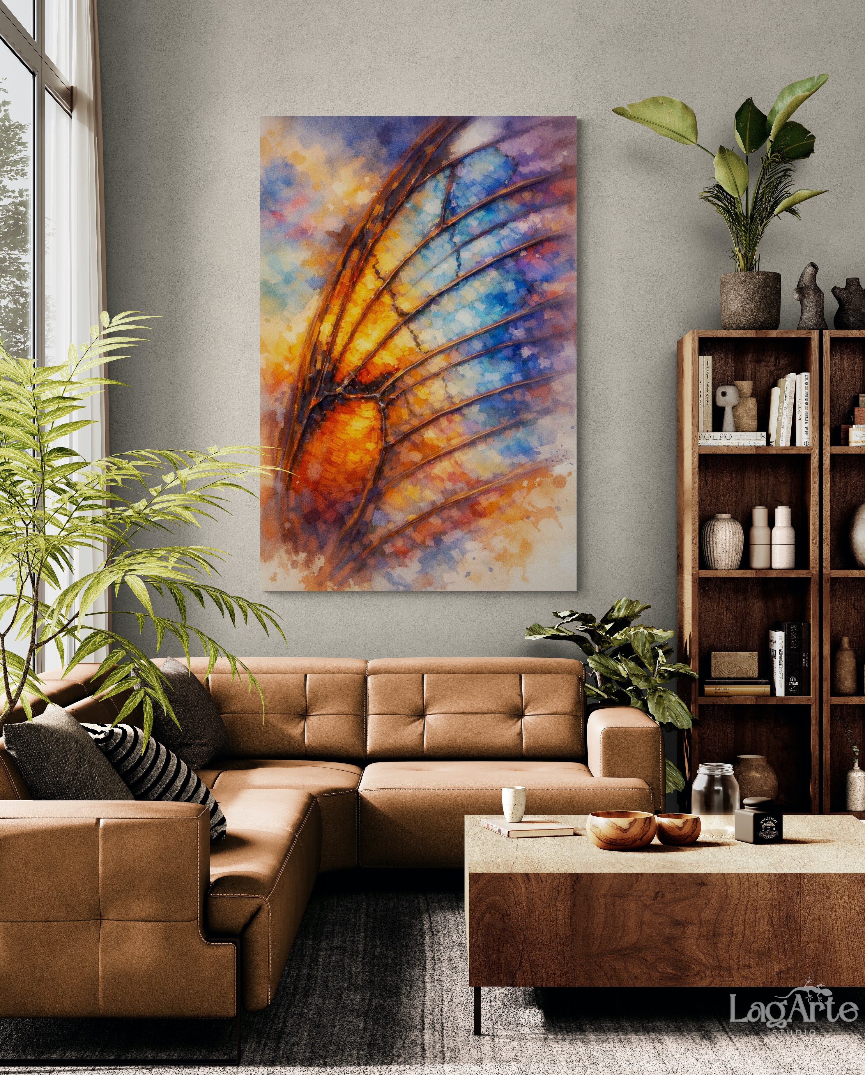 colorful abstract canvas wall art